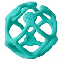 Iinel dentiție BabyOno 0489/05 Inele dentitie din silicon mingeverde ORTHO