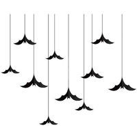 Декор Promstore 39905 Halloween Bat 10buc, negru