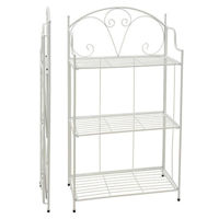 Suport pentru flori ProGarden 31049 Подставка для цветов 3 уровня 58x30x100cm, металл,белый