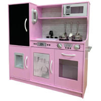Игрушечная кухня и посуда Richi (63284) Bucatarie din lemn pentru fetite, cu sunete si lumini