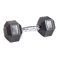 Gantera cauciucata hexagonala 10 kg PowerFIT