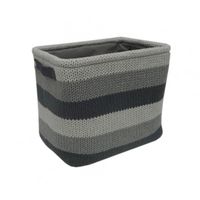 cumpără Coș din tricot 360x260x300 mm, gri deschis + gri în Chișinău