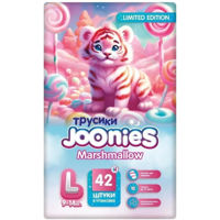 Аксессуар для самых маленьких Joonies 956006 Marshmallow Подгузники-трусики, L (9-14 кг), 42 шт.