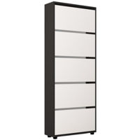 Полка для обуви Mobildor-Lux Leo 50x27x203H cm Anthracite/White