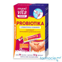 Probiotika 1,5 mlrd+prebiotice+Vit.C fara zahar plic. N16 MaxiVita