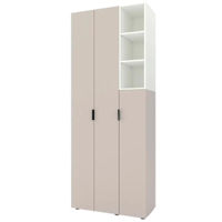 Шкаф Nex Home A003R cu usi batante, 900x420x2300mm, White Snow/Cashmere