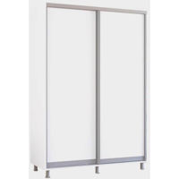 Шкаф Mobildor-Lux Раздвижные двери Aron-P из ДСП (160x60x230H см) Бриллиантовый белый