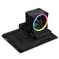 AC NZXT "T120 RGB Black" (17.2-27.56dBA, 500-1800RPM, 1x120mm, RGB, PWM, 4 Heatpipes)