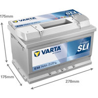 Автомобильный аккумулятор Varta 74AH 750A(EN) клемы 0 (278x175x175) S5 007 (574402075K262)