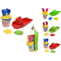 Игрушка Promstore 50610 Набор игрушек для песка Лодка 7ед, 14x14x17cm