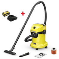 Aspirator cu sac Karcher WD 3-18 V-17/20 Battery Set