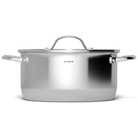 Кастрюля Pensofal Casseruola cilindrica 2 maniglie con coperchio vetro 24 cm New Era