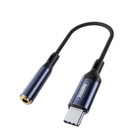 Audio Adaptor Remax Adapter Remax Type-C to 3.5mm AUX, /USB Type-C, 0,15m, Negru