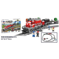 Set de construcție Richi 64664 Cale Ferata roșie (16K)