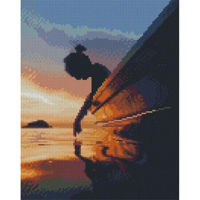 Tablou pe numere Strateg HX457 Алмазная мозайка Дотронуться до океана 40x50