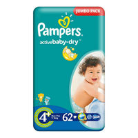 Pampers (4) Jumbo Maxi   (7-18kg)   N1 din 62