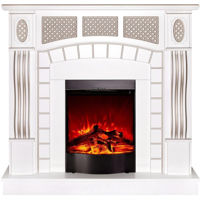 Șemineu electric ArtFlame Amsterdam & Corsica, 1120x1150x300 mm, Alb