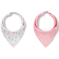 Bavețică BabyOno 0879/10 Barbite cu doua straturi (2buc) 0+ LEAVES