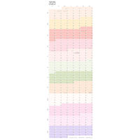 Офисный аксессуар Brunnen Calendar anual de perete 2025 Bouquet