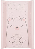 Saltea de înfăşat KikkaBoo Bear with me Pink, 70x50 cm