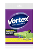 Салфетки Vortex для уборки губчатые, 3 шт