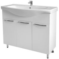 Шкаф под умывальник Mashtab 11341 Agat cu 3 usi 80cm Alb