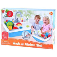 Игрушечная кухня и посуда PlayGo 3600 набор кухонная мойка washup (20pcs)