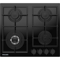 Встраиваемая поверхность газовая Wolser WL-BRD 6402 Black Glass FFD