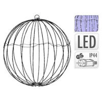 Новогодний декор Promstore 49075 Figurina cu lumina Sfera 240LED D40cm alb