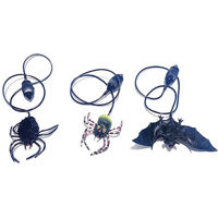 Декор Promstore 39898 Jucarie saritoare Halloween Liliac, Paianjen 7X5cm