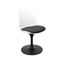 купить Пластиковый стул с мягким сиденьем, 520x480.5x450x820 мм, черный в Кишинёве