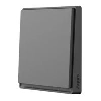 Întrerupător electric Aqara E1 - 1 клавиша (с нулём) круглый подрозетник - черный (QBKG40LM)