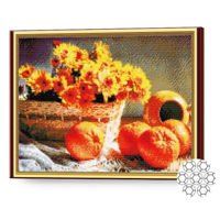 Картина по номерам Art Gallery GA70766 Mozaic cu diamante Dispozitie portocalie 40x50cm