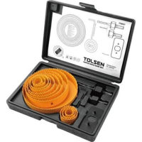 Набор головок, бит, насадок Tolsen Set 16 carote p/u lemn 19-127mm (75867)