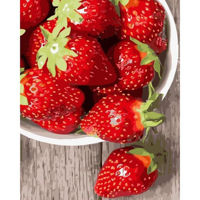 Картина по номерам Strateg VA-3616 Farfurie cu capsuna 40x50