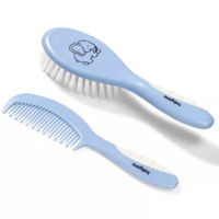 Set pentru îngrijirea bebeluşului BabyOno 0570/04 Pieptene si perie p/u parul copiilor albastru BO