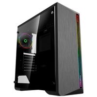 Case ATX GAMEMAX Shine, w/o PSU, 1x120mm ARGB fan. ARGB Strip, TG, Dust Filter, USB 3.0, Black