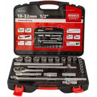 Set de unelte de mână Modeco Expert 309714 MN-57-323, chei tubulare 23 buc. 1/2”, trusa din plastic