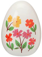 Декор Promstore 14929 Suvenir Ou cu imprimeu floral, 10x14cm, dolomita