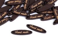 Etichetă din lemn Handmade / nuc