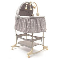 Манеж New Baby 46557 Колыбель PL501-GREY STARS