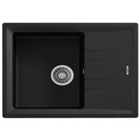 Chiuvetă bucătărie Teka Stone 45S TG 1B 1D tegranit SCHWARZMETALLIC