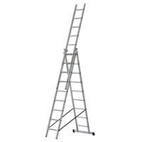Лестница Bau Welt Multifuncţională secţionată din aluminiu 3*9 (9m)