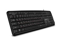 Keyboard SVEN KB-S230, Splash proof, Black, USB