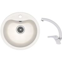 Мойка кухонная со смесителем Dr.Gans Dora + SanDonna F 1069 alb