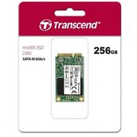 .mSATA SSD  256GB Transcend  "TS256GMSA230S" [R/W:550/400MB/s, 55/70K IOPS, SM2258H, 3D TLC]