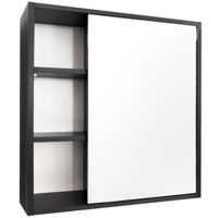 Зеркало для ванной Mashtab 11858 Toledo 700x155x730 Negru Mat