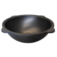 Казан Rishtan Uzbec WOK 10L cu capac, fonta