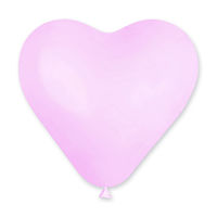 Balon Inima cu Heliu - Roz Pal