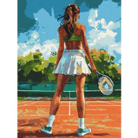 Tablou pe numere BrushMe BS54111FC 40х50 cm (fără cutie) Jucătoare de tenis